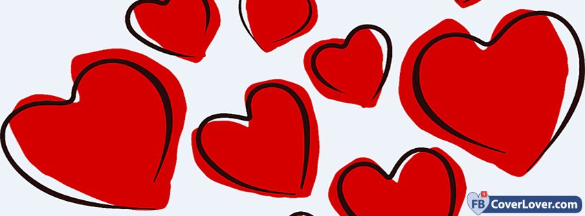 Valentine Day Red Hearts